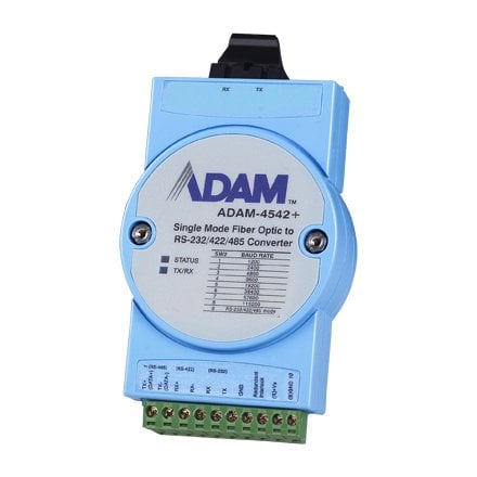 ADAM-4542 + RS-232/422/485 Dönüştürücü Tek modlu Fiber Optik